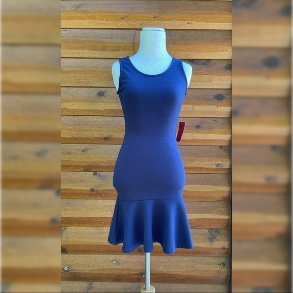 Foreign Exchange fitted ruffle bottom bodycon tank dress size small - Picture 13 of 14
